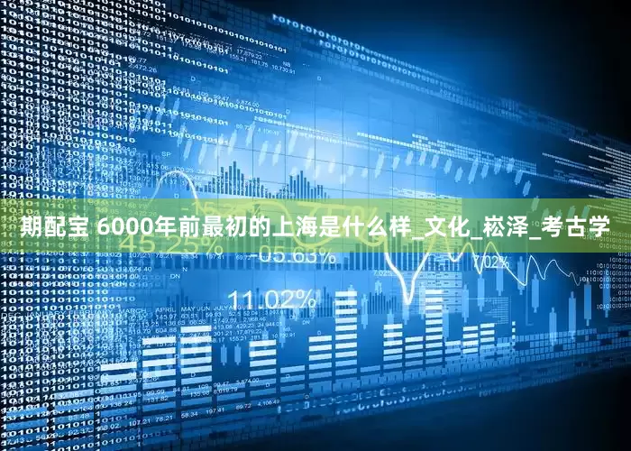 期配宝 6000年前最初的上海是什么样_文化_崧泽_考古学